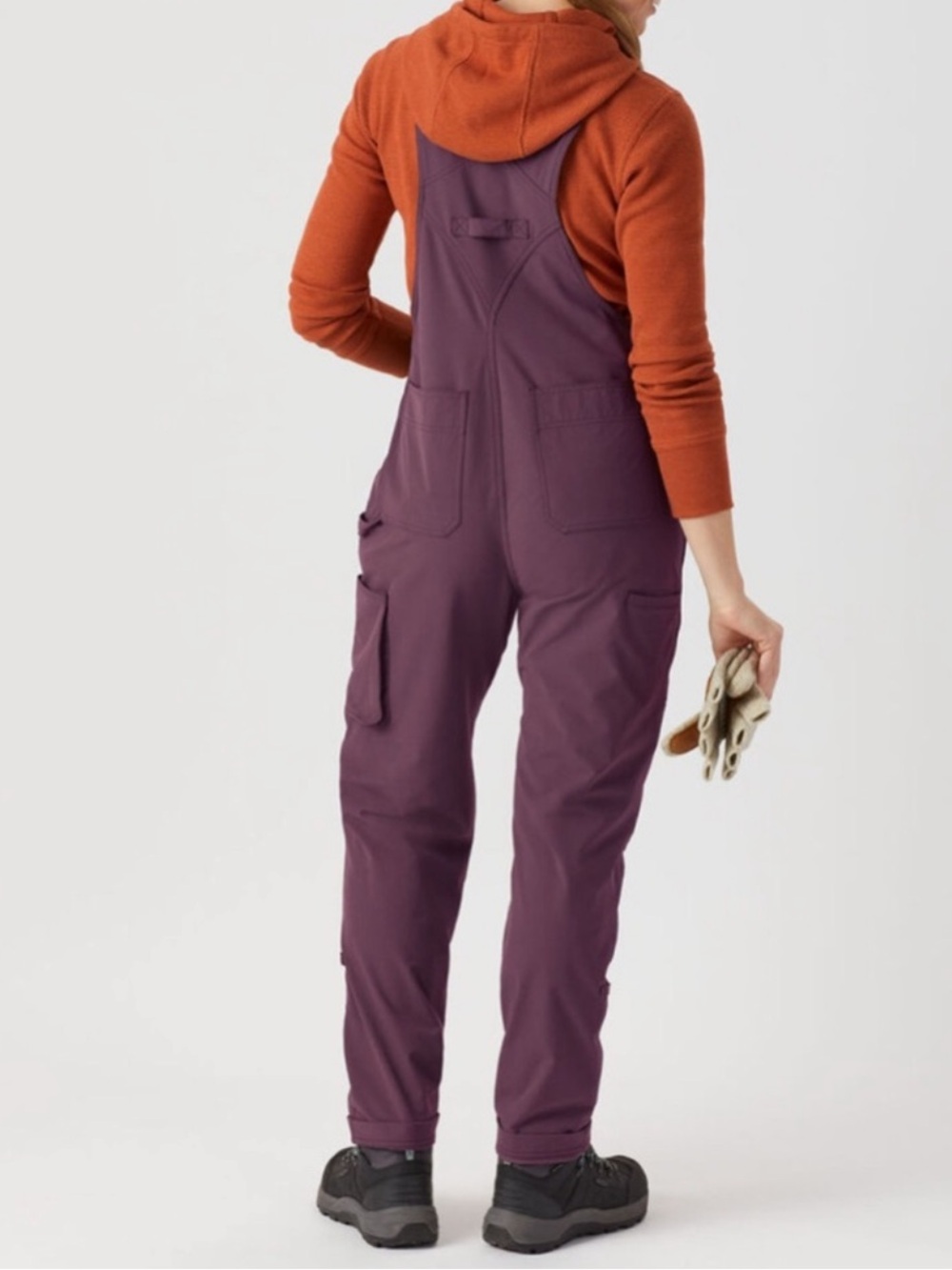 NEW* Duluth Trading 🌺🪻Heirloom Gardening Bib Overalls in Purple Size M NWT - Picture 3 of 10